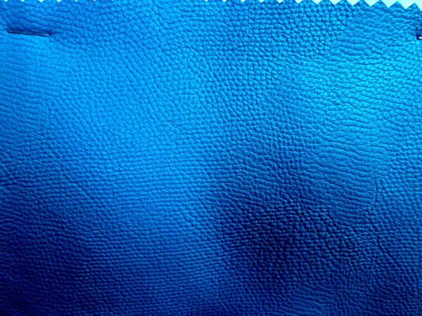 blue PU leather
